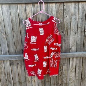 JoAnn’s sleeveless dress Bahamas pockets one size.